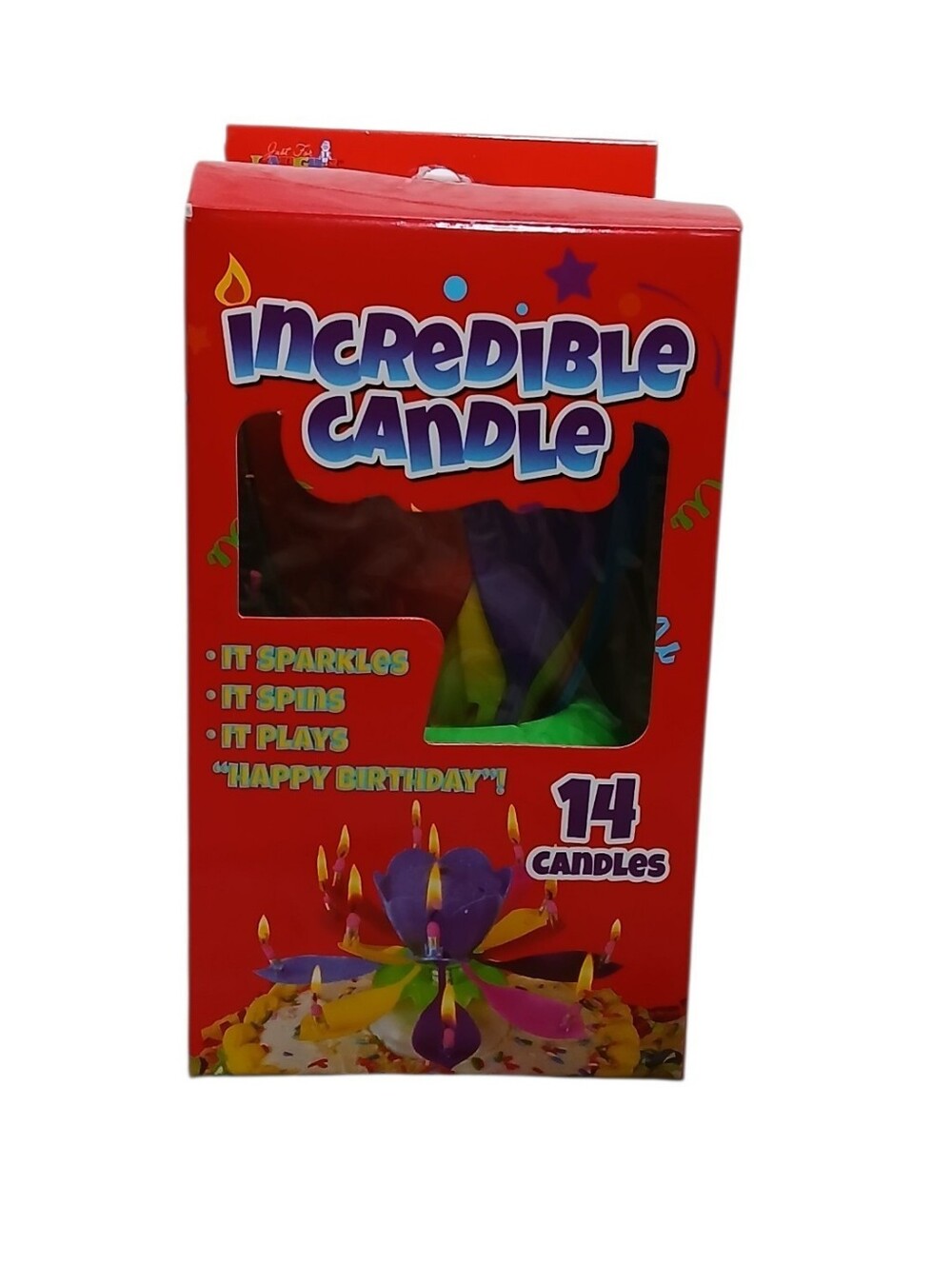 Incredible Candle Multicolor Spinning Birthday Candle - 14 Pack